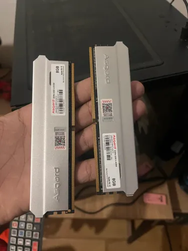 2 pente de memória ram da asgard 2x8 16 gb
