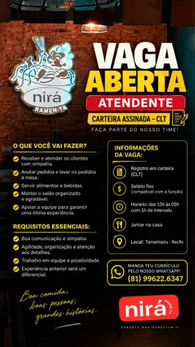 Vaga em aberta