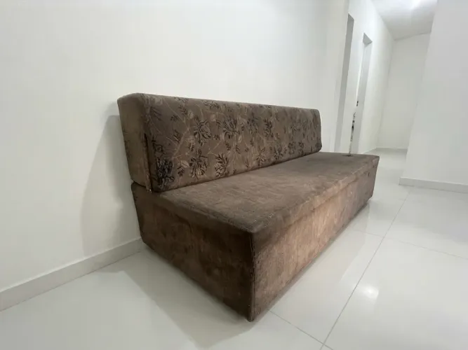 Sofa-Cama 3 Lugares Marrom