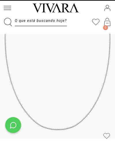 Corrente Veneziana Em Ouro Branco 18k, 60cm