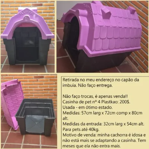 Casinha grande para pet, ótimo estado
