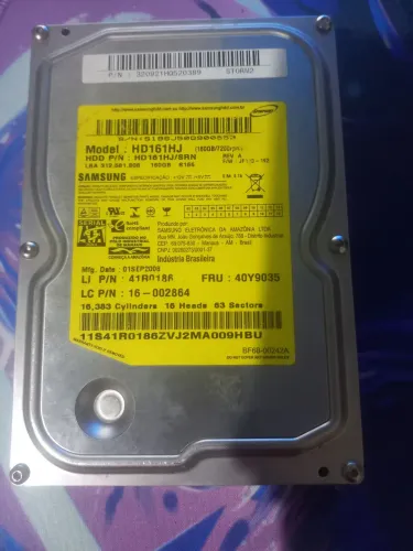 HD 320 gb com windows 10 instalado