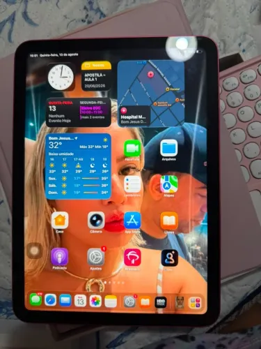 Ipad 10ª Geração 256 Gb Rosé - Capa, Teclado e caneta magnética