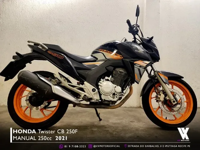 Honda Twister CB 250F 2021/21 44Mil km - Aceito Carro Ou Moto Em Troca