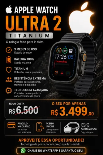 Apple Watch Ultra 2 titânio 