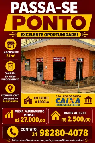Passa-se Ponto Lanchonete
