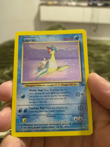 Carta Pokémon TCG Lapras (10/62) First Edition aceito ofertas