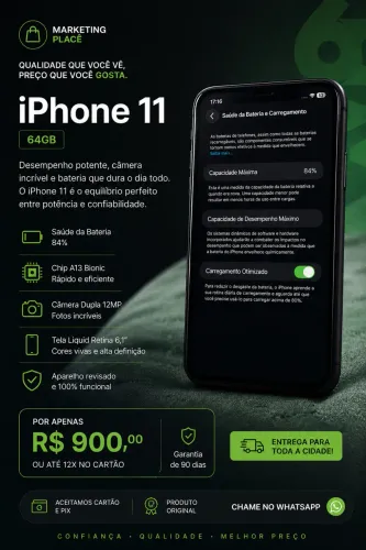 ? iPhone 11 64GB - Oportunidade Imperdível! ?