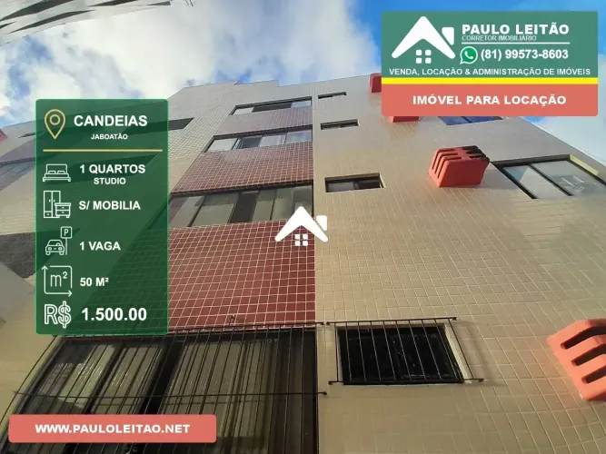 Estudio Candeias 1 quarto muito bem localizado junto ao Atacadão de Candeias por 1500 reai