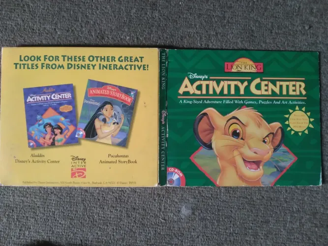 CD THE LION KING DISNEY'S ACTIVITY CENTER 1995