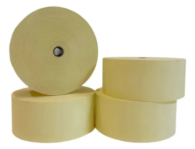 Kit Bobina Térmica Relógio Ponto Control ld 300m x 57mm 4und Cor Amarelo