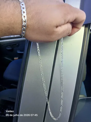 Corrente e pulseira de Prata Masculino