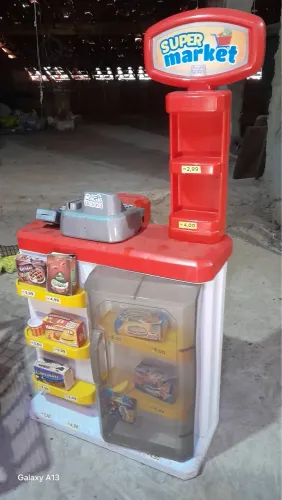 Mercadinho Infantil Com Caixa Registradora e Carrinho