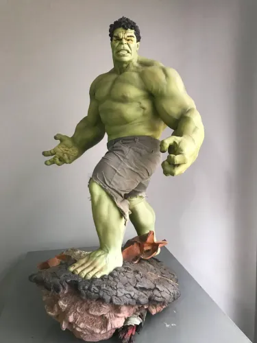 Estátua Hulk Maquette Sideshow 1/4 Marvel Avengers Original Caixa