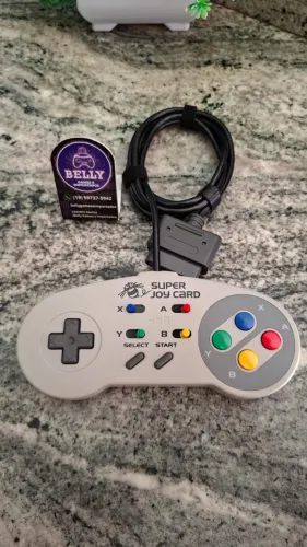 CONTROLE SUPER NINTENDO E SUPER FAMICOM - SUPER JOY CARD ORIGINAL