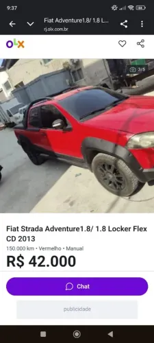 Fiat Strada Adv. M. March. 1.8 Flex 16V CD 2013