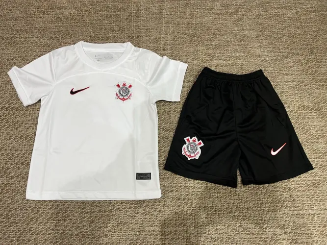 Conjunto Corinthians Tamanho 18 Unissex - Camisa e bermuda