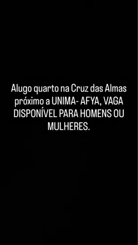 Quarto disponível próximo a UNIMA