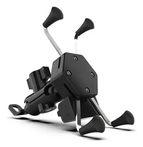 Suporte Garra Para Celular Moto Universal - Com Carregador Usb