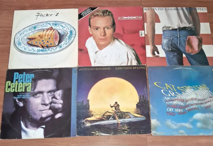 Lote com 6 discos de vinil - artistas internacionais