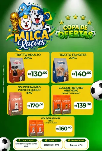 Racoes na promoção