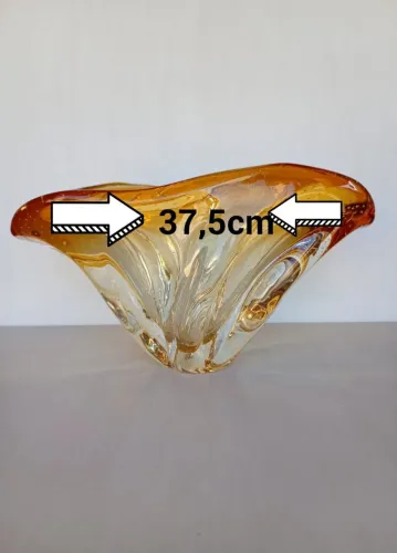 Centro de mesa em cristal murano São Marcos 