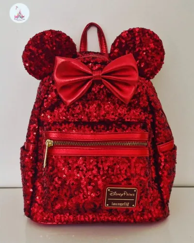 Mochila Loungefly Backpack Minnie Mouse Disney Parks