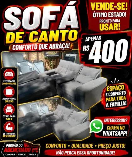 Sofá de canto usado