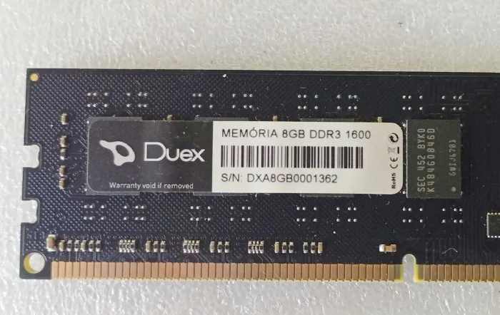 Memória Duex 8gb DDR3 1600