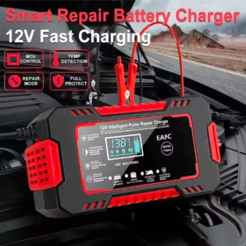 Carregador de Bateria Automotivo Inteligente 12V 6A com Display Digital (99995.9905 zap)