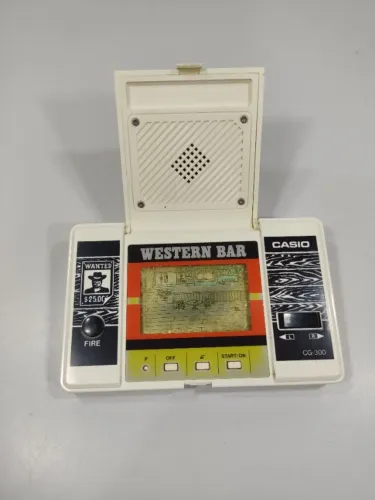 Com Defeito LEIA a Descrição do anuncio - Mini Game Western Bar Casio Cg-300 Raro (Usado)