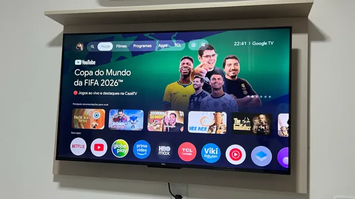 TV Smart 43" 4K LED TCL 43P635 VA 60Hz Wi-Fi Bluetooth HDR Google Assistente 3 HDMI 1 US