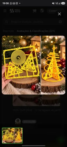 Árvore de natal decorativa