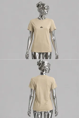 Camiseta Alô Sport P/ Treino Tam M Beje (USADA) 