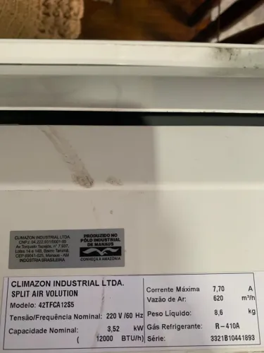 Ar Condicionado Split Springer Midea 12.000 BTUs 220V Funcionando