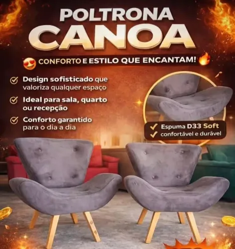 Poltrona canoa com preço de fábrica 