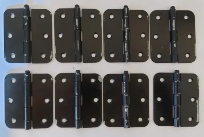 KIT 120 Dobradiça 3 x 2 1/2 Preta - Porta/Janela Pesada