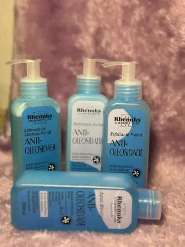 KIT FACIAL ANTI OLEOSIDADE ? Pele Limpa e Hidratada c/ Ácido Salicílico