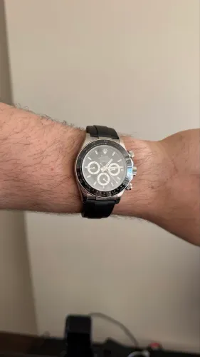 Rolex Daytona BalckDial pulseira Borracha