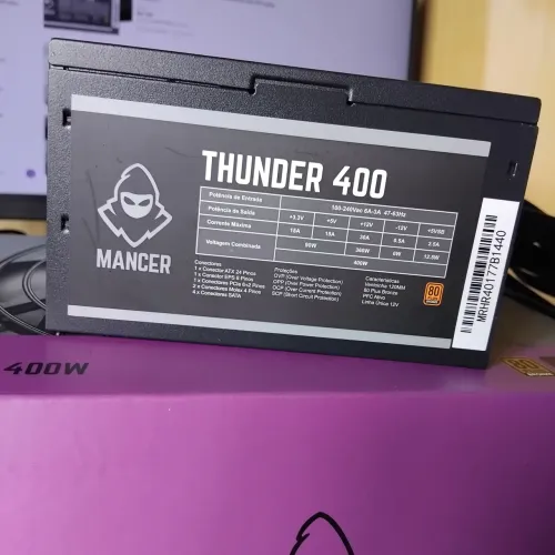 Fonte Mancer Thunder 400W 80 Plus Bronze