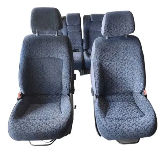 Jogo De Banco Azul Fiat Marea 2000 2006 Pequeno Detalhe Cinza