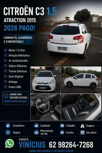 Citroen C3 Attra/origine Pack 1.5 Flex 8V 5P MEC 2015