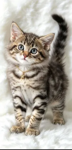 Gato fêmea de olhos claros com 50 dias