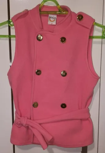 Colete rosa infantil 