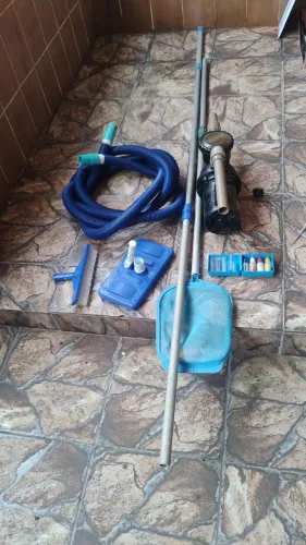 Kit material de limpeza de piscina completo