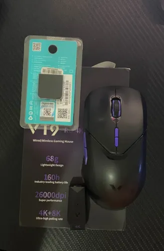 Mouse Rapoo VT9 Pro 8K BLACK - Sensor 3398 + Tiger Ice V2