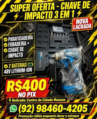 CHAVE DE IMPACTO FURADEIRA E PARAFUSADEIRA