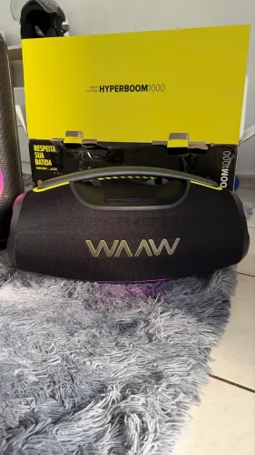 Caixa de som waaw hiperboom 1000