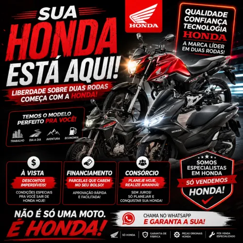 ? Honda 0km | Financiamento, Consórcio e À Vista | Fale Agora!