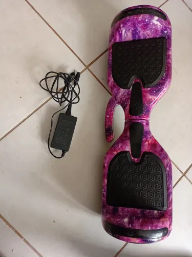 Hoverboard Galaxy Roxo Galáxia 6.5 com defeito